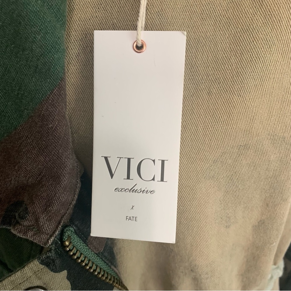 VICI Exclusive X Fate Camo Print Utility Parka Jacket Coat - Picture 4 of 16